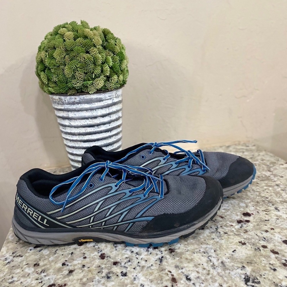 Merrell Mix Master Move 2 Mens Trail Running Shoes Granite Blue Vibram Size 11